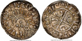 Harthacnut Penny ND (1035-1042) MS64 NGC, Orbaek mint, S-1170, cf. Hauberg-54, cf. Hauberg Collection-82 (under Cnut the Great). 0.76gm. IIII + Θ + I:...