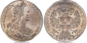 Italian Colony. Vittorio Emanuele III Tallero 1918-R MS65 NGC, Rome mint, KM5. A wholly enticing specimen, defined by full mint brilliance washing ove...