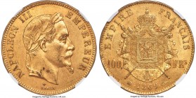 Napoleon III gold 100 Francs 1869-BB MS61 NGC, Strasbourg mint, KM802.2, Fr-551, Gad-1136. Mintage: 14,000. AGW 0.9334 oz.

HID09801242017

© 2020...