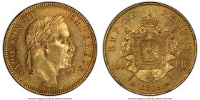 Napoleon III gold 100 Francs 1869-A AU55 PCGS, Paris mint, KM802.1, Gad-1136. AGW 0.9334 oz.

HID09801242017

© 2020 Heritage Auctions | All Right...