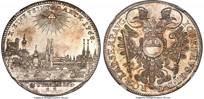 Nürnberg. Free City Taler 1768-SR MS63 Prooflike NGC, Nürnberg mint, KM350, Dav-...