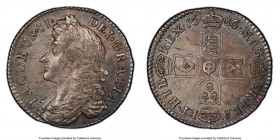 James II 6 Pence 1686 MS63 PCGS, KM456.1, S-3412. A significantly more challenging denomination from James II's short reign than his oft-targeted crow...