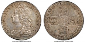 George II Shilling 1750 MS63 PCGS, KM583.3, S-3704. Centrally struck, with free-flowing luster enhancing the visual presentation underneath a delicate...