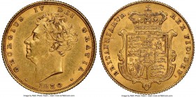 George IV gold Sovereign 1830 MS61+ NGC, KM696, S-3801. The final date of issue of George IV's Sovereign series. Sharply struck, with resulting admira...