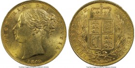 Victoria gold Sovereign 1849 MS62 PCGS, KM736.1, S-3852C. A challenging date in the series that sees fervent competition when encountered in the Mint ...