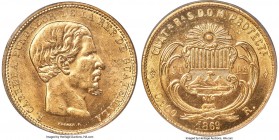 Republic gold 20 Pesos 1869-R MS62 PCGS, Guatemala mint, KM194, Fr-38. Mintage: 16,000. A comparatively lofty Mint State survivor within this series, ...