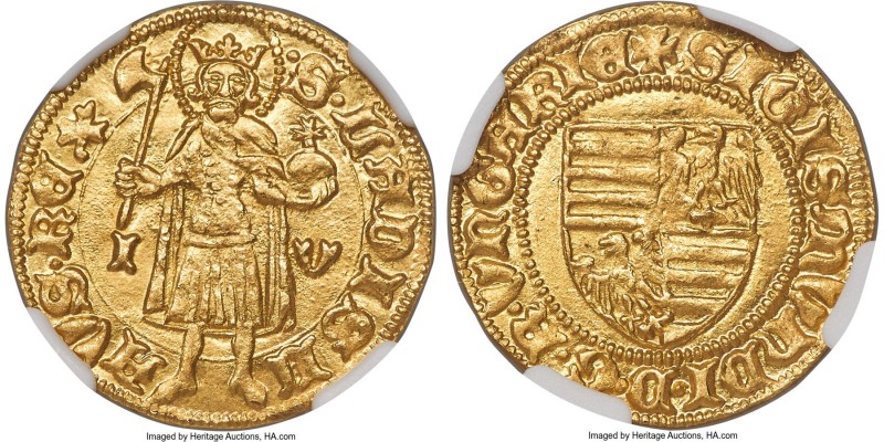 Sigismund gold Goldgulden ND (1387-1437) MS64 NGC, Buda mint, Fr-9, Husz-572, CN...