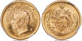 Muhammad Reza Pahlavi gold 2-1/2 Pahlavi SH 1354 (1975) MS67+ NGC, Tehran mint, KM1201. Mintage: 18,000. The finest certified by NGC or PCGS. AGW 0.58...