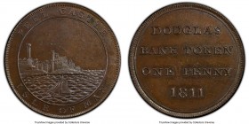British Dependency copper Proof "Douglas Bank" Penny Token 1811 PR63 Brown PCGS, KM-Tn6, Prid-51. Douglas Bank issue. A very rare private bank token, ...