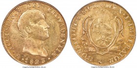 Augustin I Iturbide gold 8 Escudos 1823 Mo-JM AU55 PCGS, Mexico City mint, KM314, Fr-60, Onza-1779 (Rare). The final 8 Escudos issue of the First Mexi...