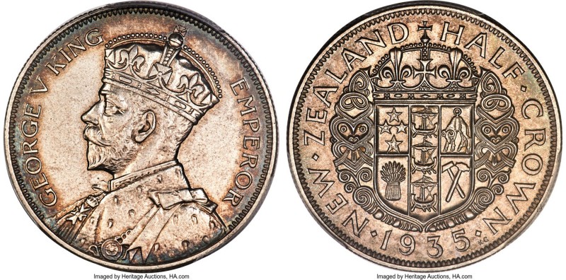 George V 4-Piece Certified Partial Proof Set 1935 PCGS, 1) 3 Pence - PR64, KM1 2...