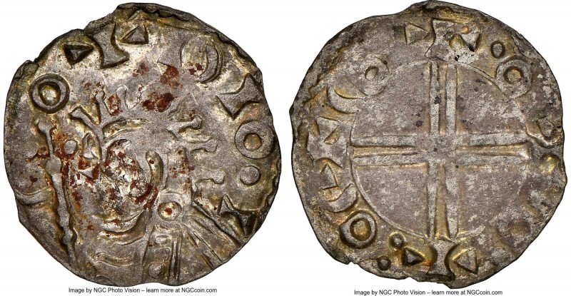 temp. Harald Hardråde to Olav Kyrre Penny ND (c. 1065-1080) AU55 NGC, cf. Schive...
