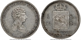 Carl XIV Johan 1/2 Speciedaler 1829 XF45 NGC, Kongsberg mint, KM302, ABH-21, Sieg-14. A key date for the entire 1/2 Speciedaler series rarely seen at ...