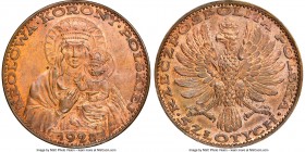 Republic bronze Pattern 5 Zlotych 1928-Dated MS64 Red and Brown NGC, KM-Pn313, Kienast-399. A most popular Pattern issue struck in seven metals total,...