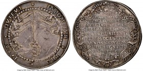 "Death of Karl X Gustav" silver Medallic 2/3 Riksdaler 1660-Dated XF45 NGC, Hildebrand-pg. 359, 47. 41.5mm. 17.10gm. A fetching medallic issue struck ...