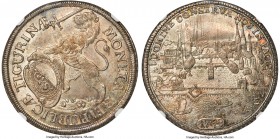 Zurich. Canton Taler 1748 MS64 NGC, KM143.4, Dav-1791, HMZ-2-1164oo. Highly original in appearance, with a veil of silvery tone blanketing surfaces ex...
