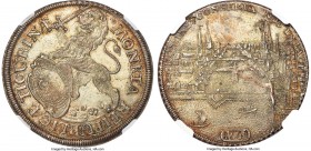 Zurich. Canton Taler 1761 MS63 NGC, KM143.4, Dav-1761. Toned in olive-gray with flecks of red, the surfaces of this piece are remarkable for their sta...