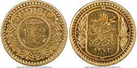 Muhammad al-Amin Bey gold 100 Francs AH 1372 (1952) MS65 Prooflike NGC, KM-X6, Lec-519. Mintage: 63. Struck in the name of Muhammad al-Amin Bey, this ...