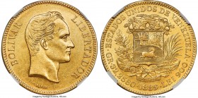 Republic gold 100 Bolivares 1889 AU58 NGC, Caracas mint, KM-Y34, Fr-2. AGW 0.9334 oz. 

HID09801242017

© 2020 Heritage Auctions | All Rights Rese...