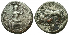 Sinope , Paphlagonia. AR Drachm , c. 410-350 BC.
Condition: Very Fine



Weight: 9,8 gr
Diameter: 23 mm