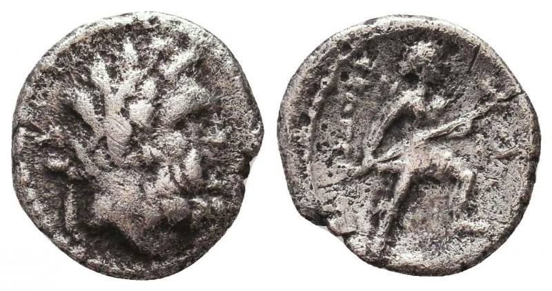 Greek Coins , Ar Silver
Condition: Very Fine



Weight: 1.7 gr
Diameter: 14 mm