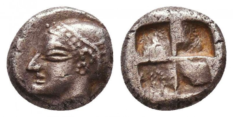 Greek AR Silver Obol, Ca. 350-300 BC. 
Condition: Very Fine



Weight: 1.3 gr
Di...