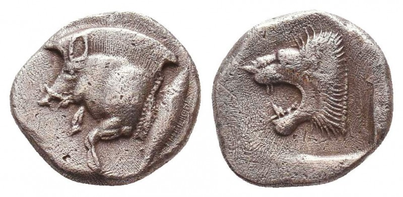 Greek AR Silver Obol, Ca. 350-300 BC. 
Condition: Very Fine



Weight: 1.1 gr
Di...