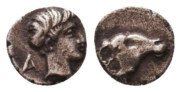 Greek AR Silver Obol, Ca. 350-300 BC. 
Condition: Very Fine



Weight: 0,2 gr
Di...