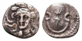 Greek AR Silver Obol, Ca. 350-300 BC. 
Condition: Very Fine



Weight: 0.6 gr
Diameter: 9 mm