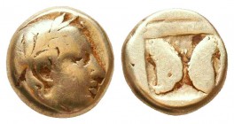 IONIA, Miletos. Circa 600-546 BC. EL 
Condition: Very Fine



Weight: 2.4 gr
Diameter: 10mm