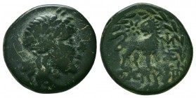 Greek Coins. Ae (1st century BC).
Condition: Very Fine



Weight: 4.5 gr
Diameter: 18 mm