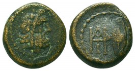 Greek Coins. Ae (1st century BC).
Condition: Very Fine



Weight: 5.3 gr
Diameter: 15 mm