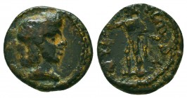 Pseudo-autonomous issue. 3rd Century AD. Æ 
Condition: Very Fine


Weight: 2.1 gr
Diameter: 14 mm