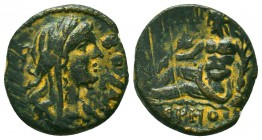 Pseudo-autonomous issue. 3rd Century AD. Æ 
Condition: Very Fine


Weight: 3.6 gr
Diameter: 18 mm