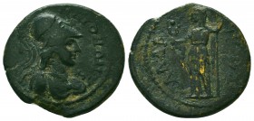 Pseudo-autonomous issue. 3rd Century AD. Æ 
Condition: Very Fine


Weight: 5.3 gr
Diameter: 21 mm