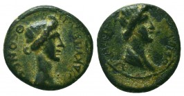 Pseudo-autonomous issue. 3rd Century AD. Æ 
Condition: Very Fine


Weight: 2.3 gr
Diameter: 15 mm