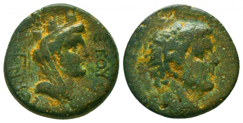 Cilicia or Northern Syria, Uncertain Caesarea. Claudius. A.D. 41-54. Æ Laureate ...