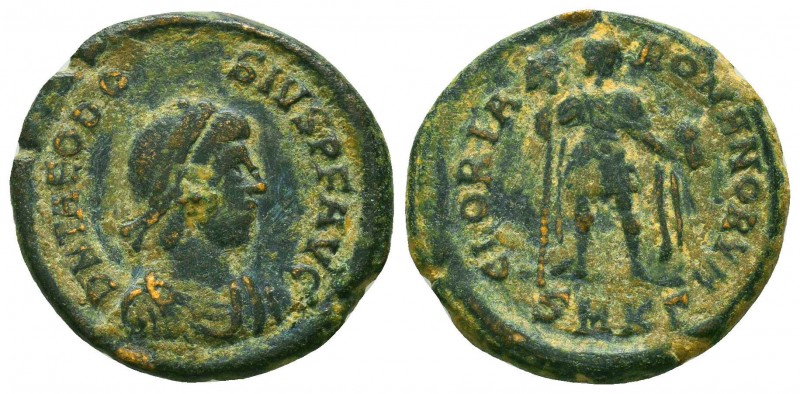 Theodosius Ae, 379-395 AD
Condition: Very Fine



Weight: 5.6 gr
Diameter: 22 mm