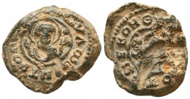 Byzantine Lead Seals, 7th - 13th Centuries
Condition: Very Fine



Weight: 12.2 gr
Diameter: 27 mm