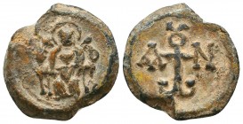 Byzantine Lead Seals, 7th - 13th Centuries
Condition: Very Fine



Weight: 6.0 gr
Diameter: 21 mm