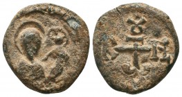 Byzantine Lead Seals, 7th - 13th Centuries
Condition: Very Fine



Weight: 5.7 gr
Diameter: 20 mm