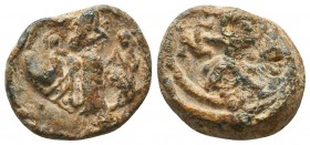 Byzantine Lead Seals, 7th - 13th Centuries
Condition: Very Fine



Weight: 6,1 gr
Diameter: 16 mm