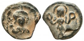 Byzantine Lead Seals, 7th - 13th Centuries
Condition: Very Fine



Weight: 6.0 gr
Diameter: 17 mm