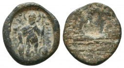 Byzantine Lead Seals, 7th - 13th Centuries
Condition: Very Fine



Weight: 1.9 gr
Diameter: 15 mm