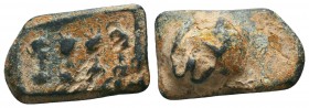 Byzantine Lead Seals, 7th - 13th Centuries
Condition: Very Fine



Weight: 6.2 gr
Diameter: 20 mm