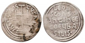 LEO V THE ARMENIAN and CONSTANTINE Miliaresion 813-820 
Condition: Very Fine



Weight: 1.7 gr
Diameter: 22 mm