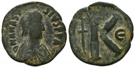 Anastasius, , 491–518, AE-Follis, 
Condition: Very Fine



Weight: 5.5 gr
Diameter: 25 mm