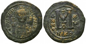 Justinian I. A.D. 527-565. AE 
Condition: Very Fine



Weight: 18.9 gr
Diameter: 36 mm