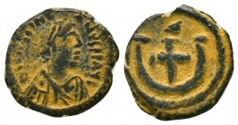 Justinian I. A.D. 527-565. AE 
Condition: Very Fine



Weight: 2.0 gr
Diameter: 15 mm