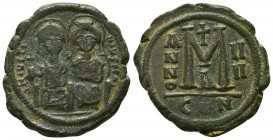 Justin II, with Sophia. 565-578. Æ Follis
Condition: Very Fine



Weight: 15.2 gr
Diameter: 30 mm